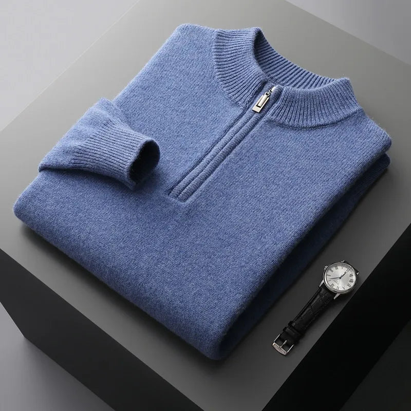 PREMIUM WOOL BUSINESS SWEATER - MOONRAKER