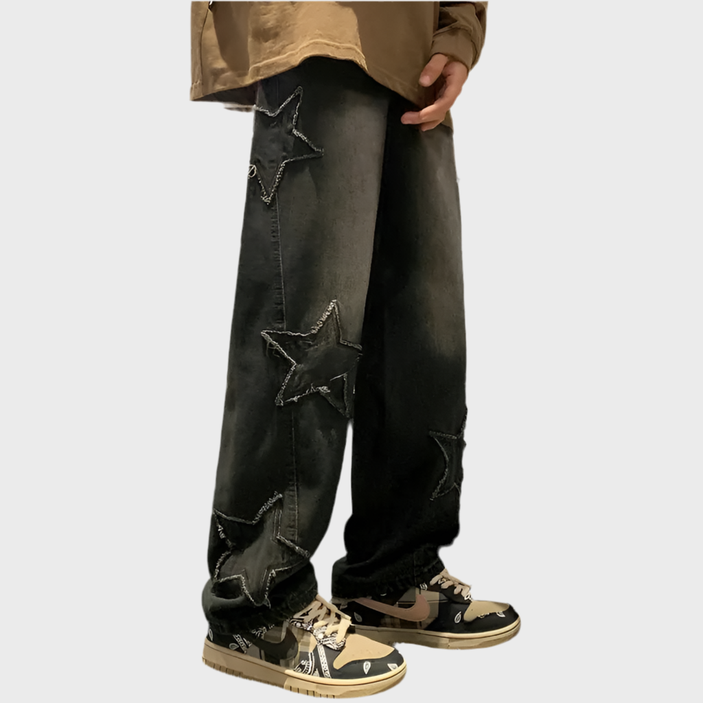 Jeans Pata Ancha Estrella - MOONRAKER