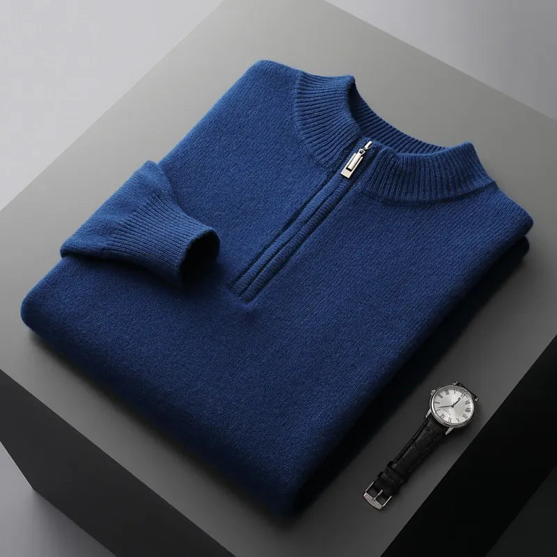 PREMIUM WOOL BUSINESS SWEATER - MOONRAKER