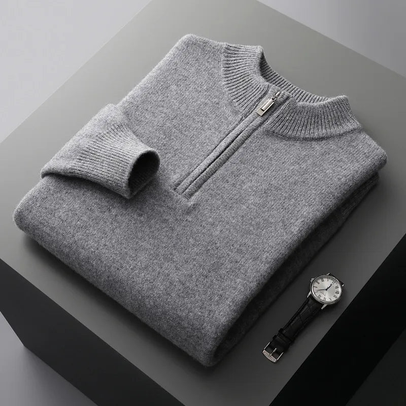 PREMIUM WOOL BUSINESS SWEATER - MOONRAKER