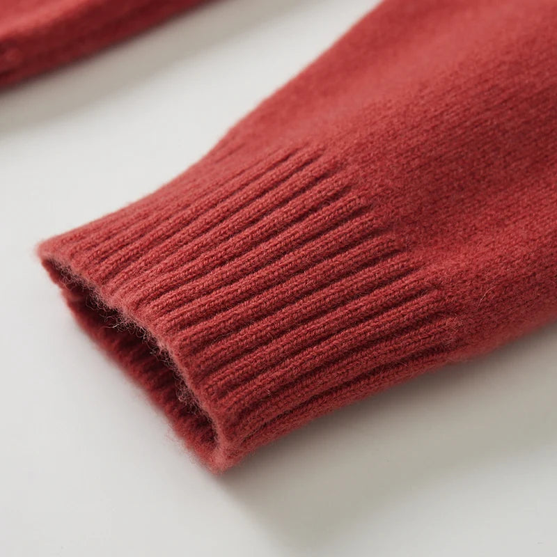 HALF TURTLENECK CASHMERE PULLOVER - MOONRAKER
