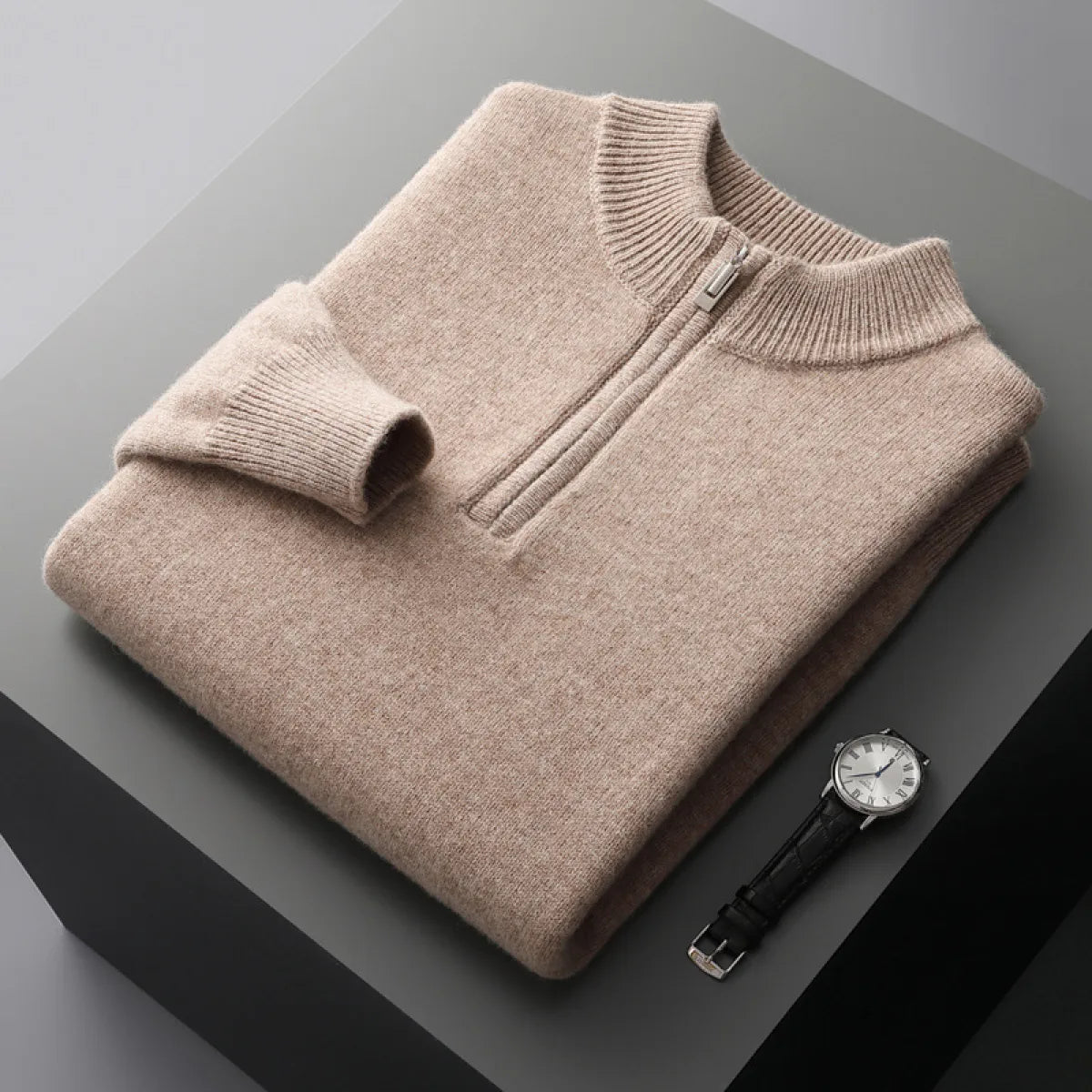 PREMIUM WOOL BUSINESS SWEATER - MOONRAKER