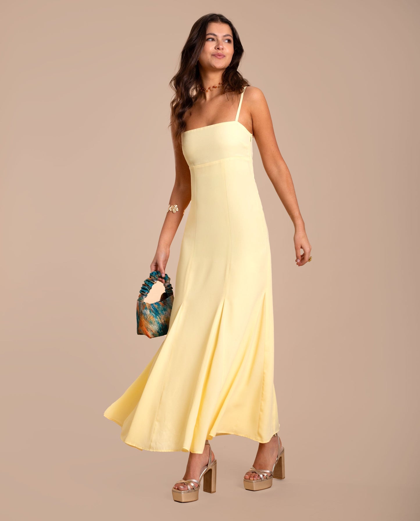 Vestido Midi Tirantes - MOONRAKER