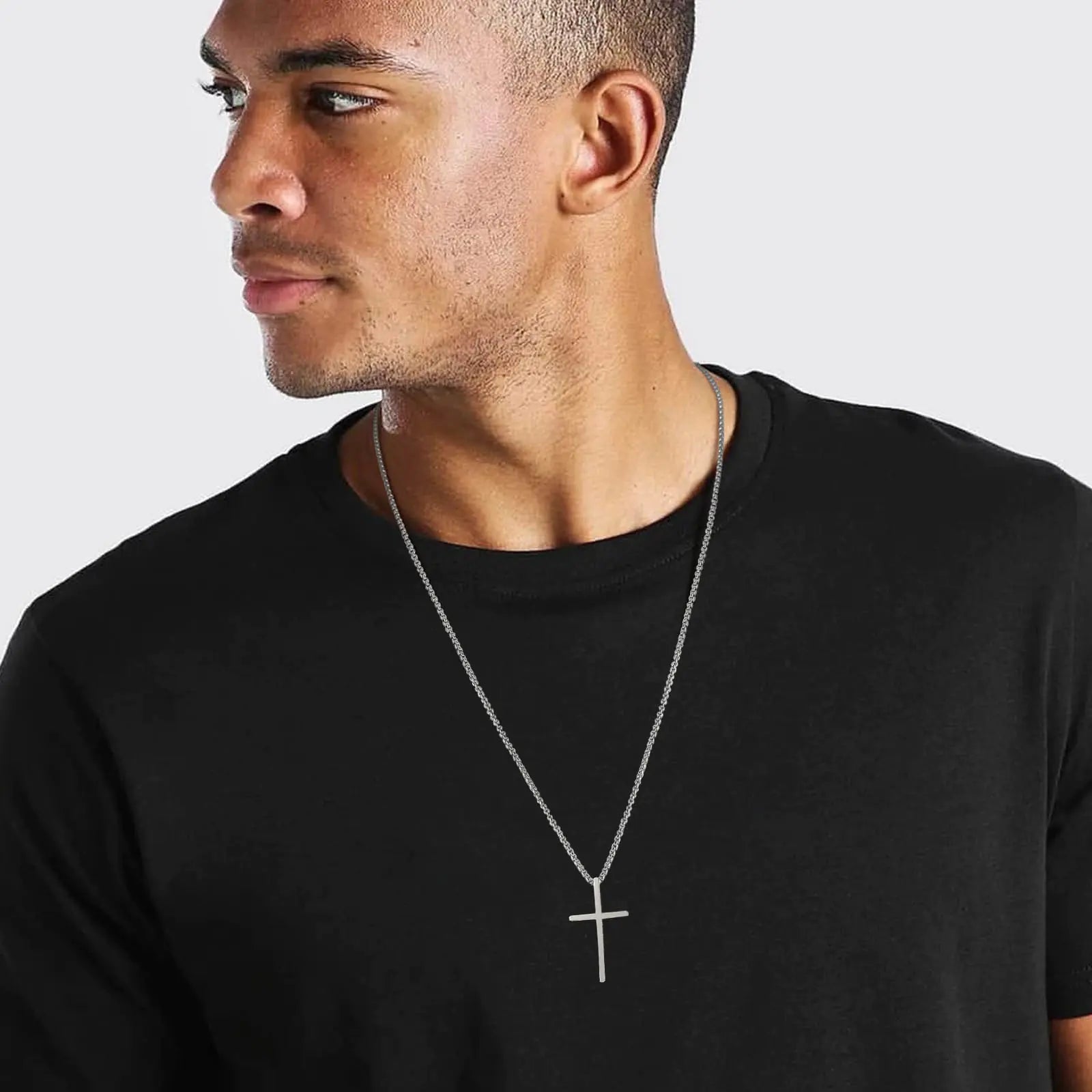 Vnox Mens Cross Necklaces - MOONRAKER