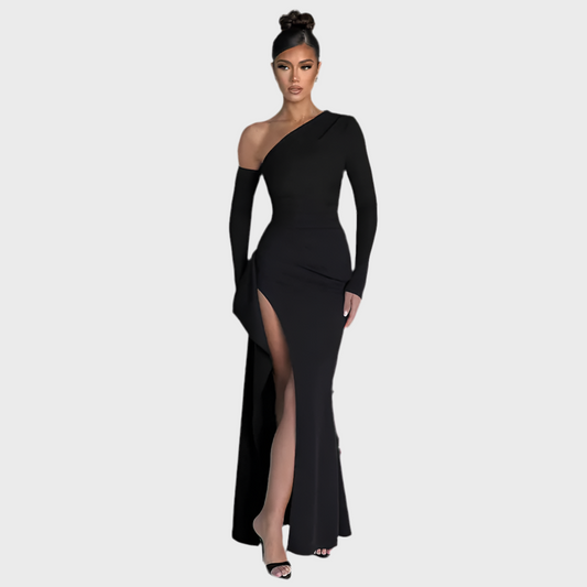 Vestido Midi One Shoulder - MOONRAKER
