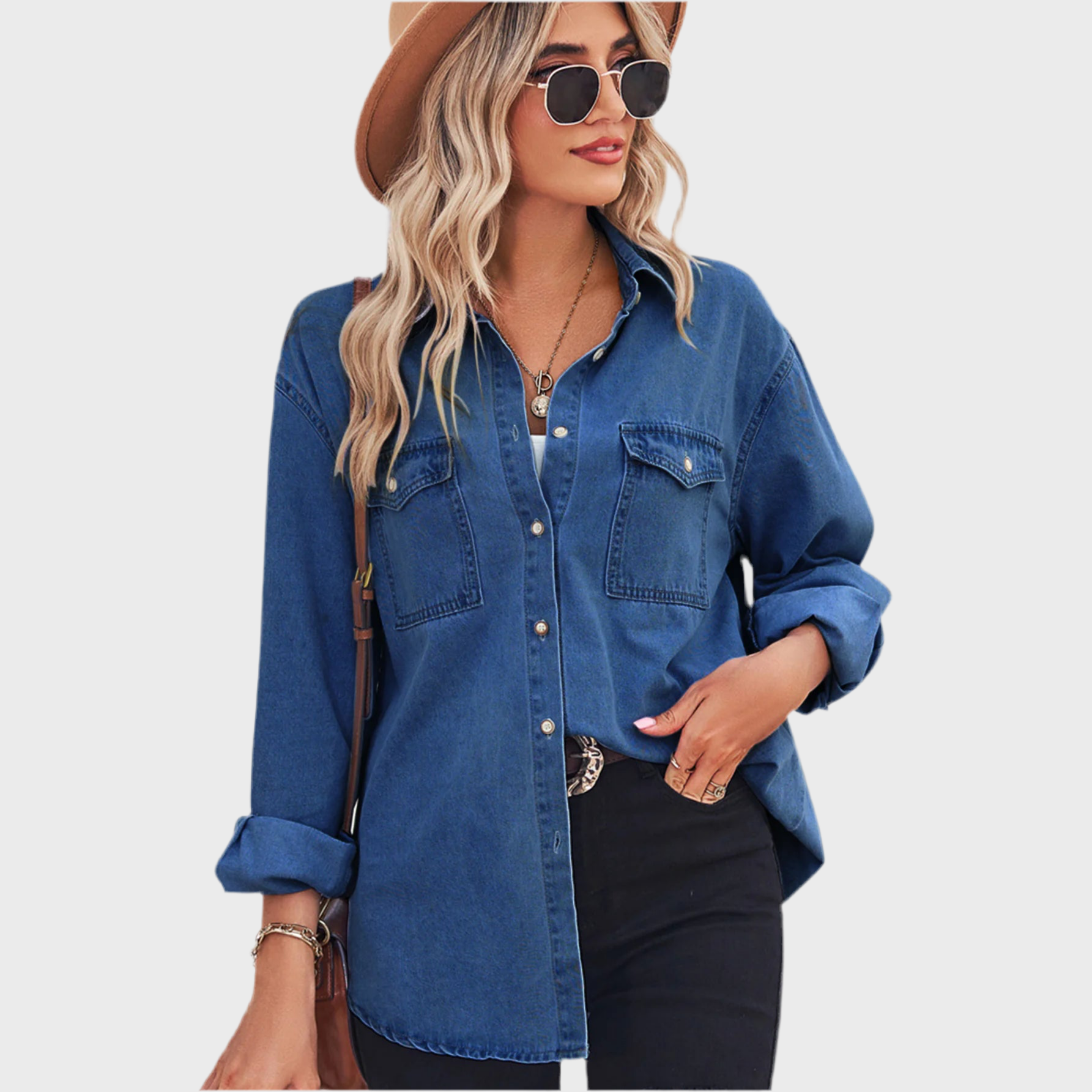 DENIM SLIM FIT SHIRT - MOONRAKER