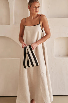Sheena - Vestido Largo Lino - MOONRAKER