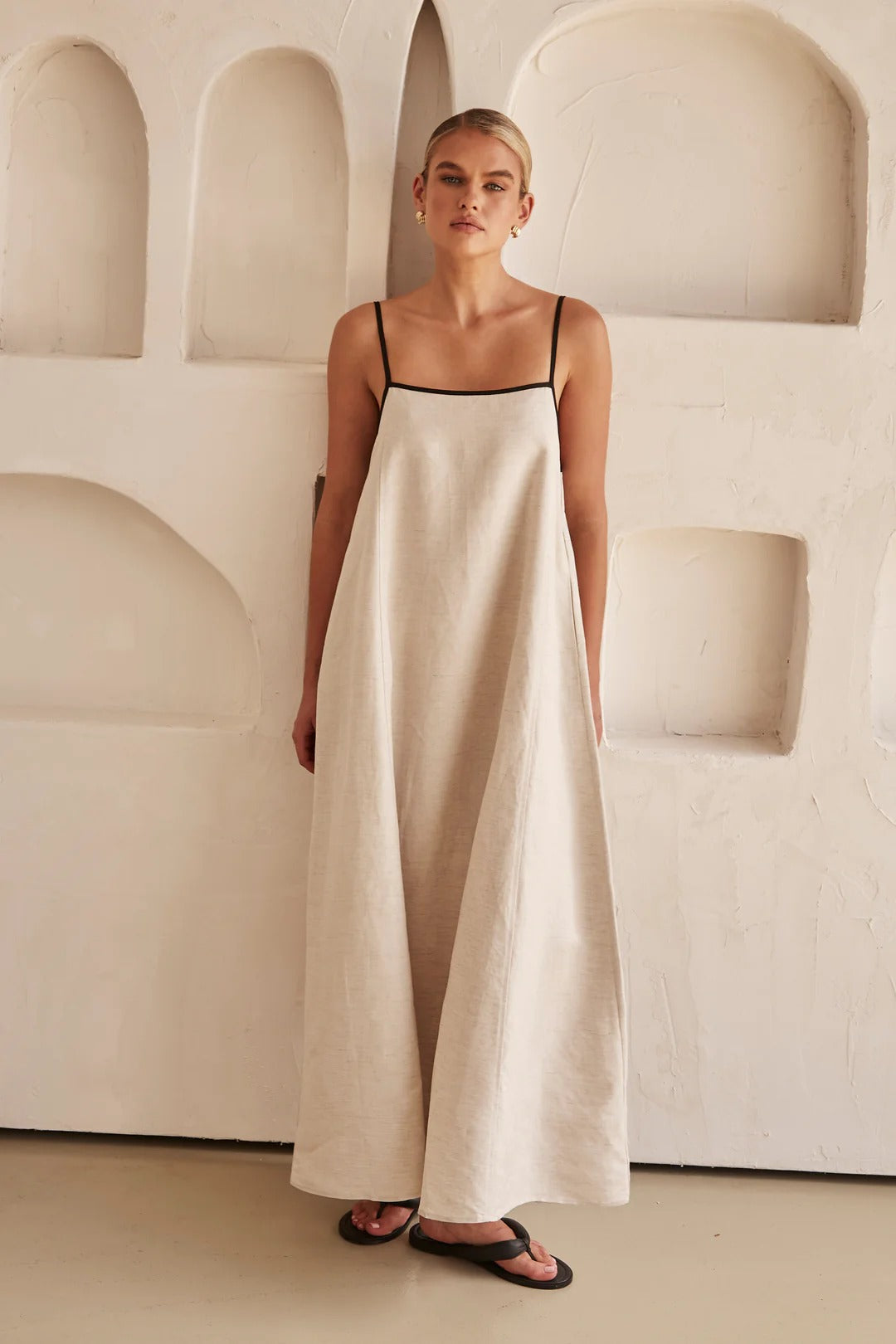 Sheena - Vestido Largo Lino - MOONRAKER
