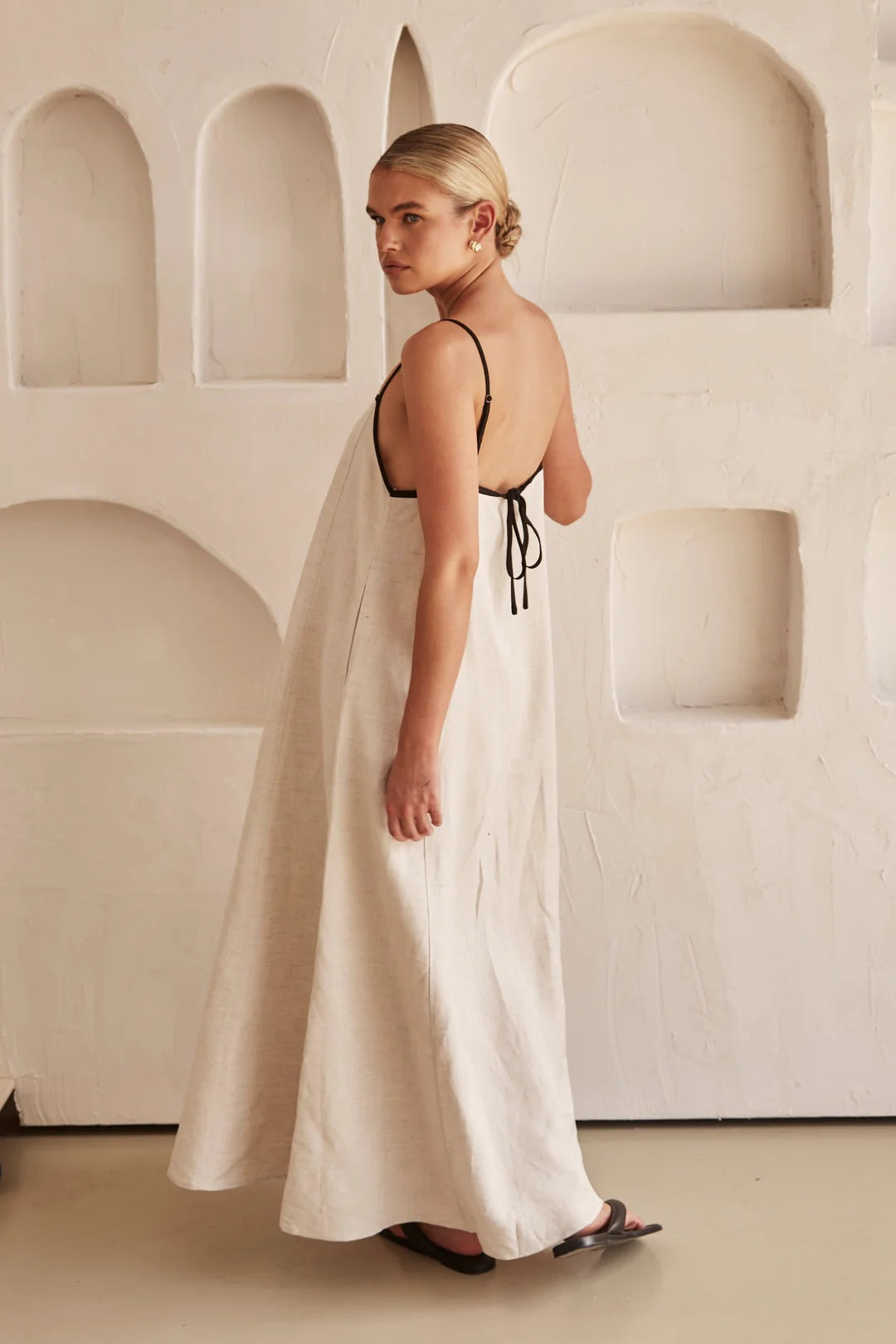 Sheena - Vestido Largo Lino - MOONRAKER