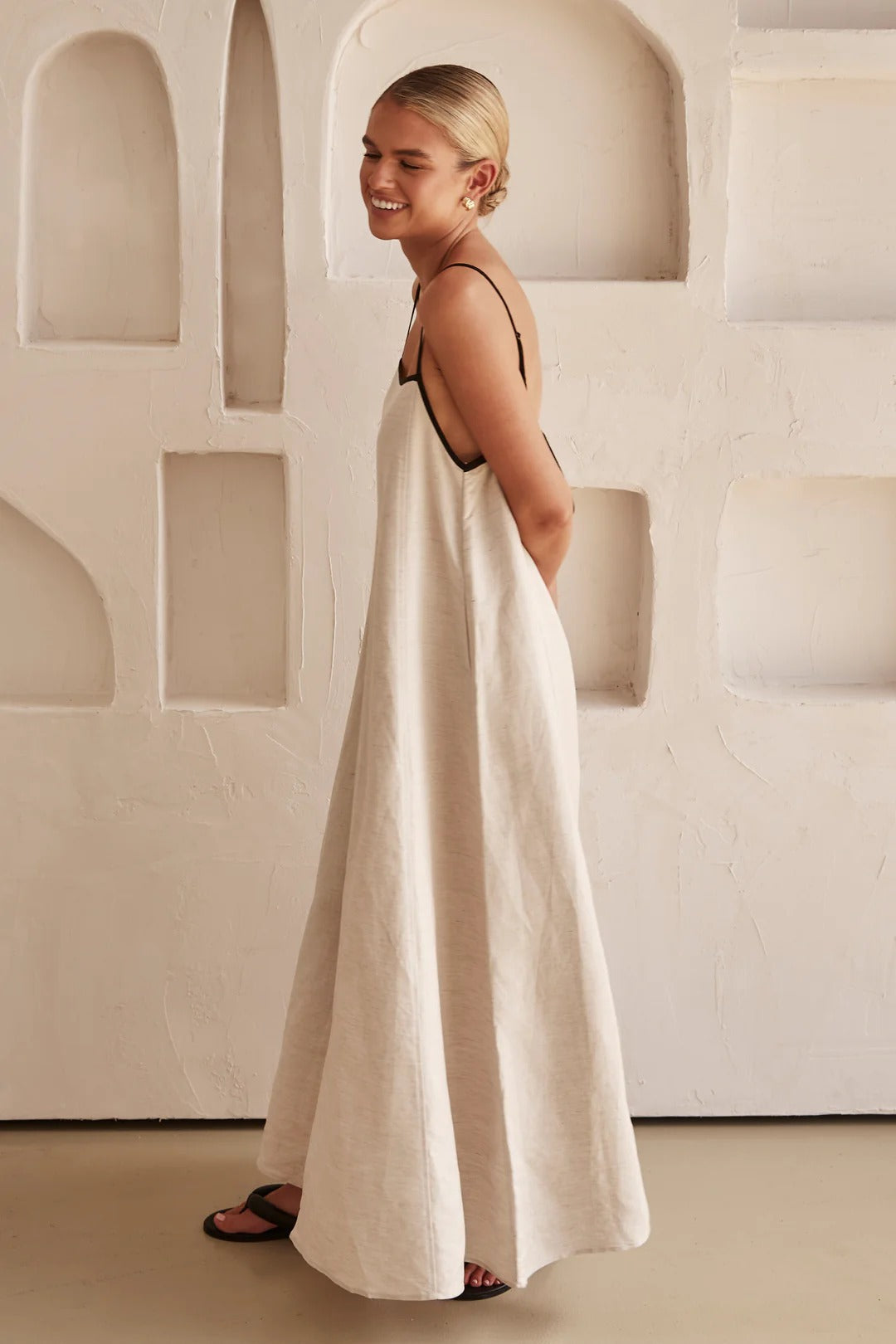 Sheena - Vestido Largo Lino - MOONRAKER