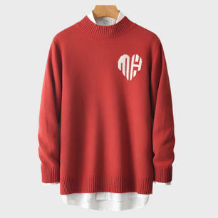 HALF TURTLENECK CASHMERE PULLOVER - MOONRAKER