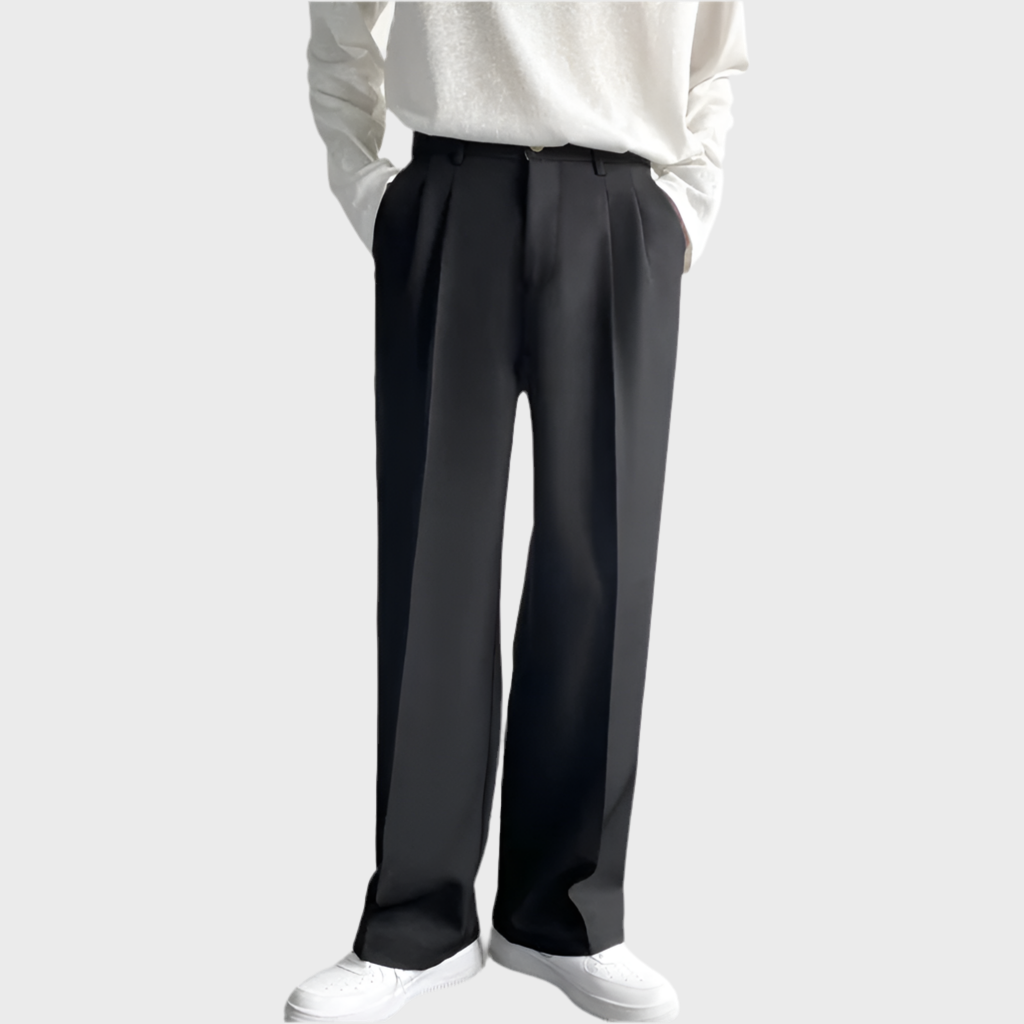 MEN'S WIDE LEG SUIT PANTS - MOONRAKER