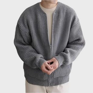 MEN'S SLIM FIT KNITTED CARDIGAN - MOONRAKER