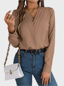 ELEGANT V-NECK LONG SLEEVE - MOONRAKER