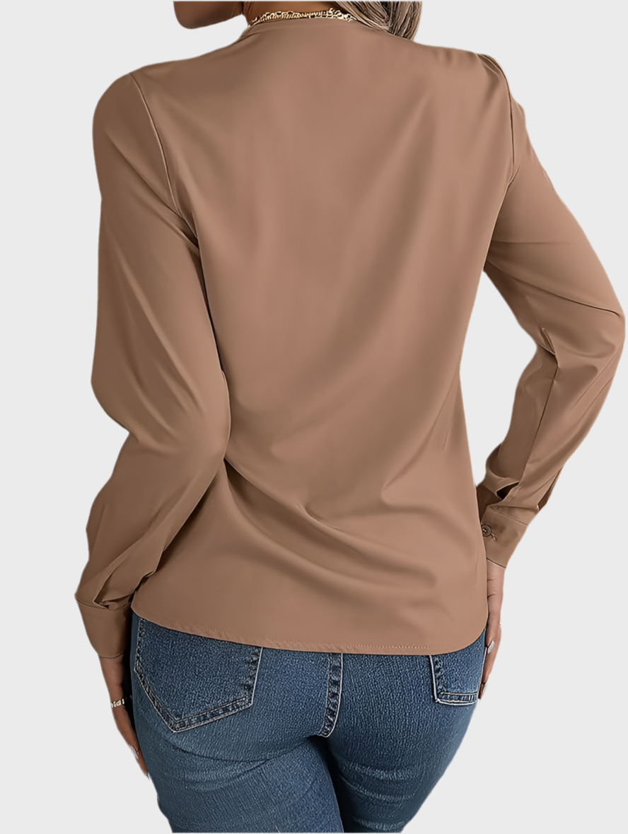 ELEGANT V-NECK LONG SLEEVE - MOONRAKER