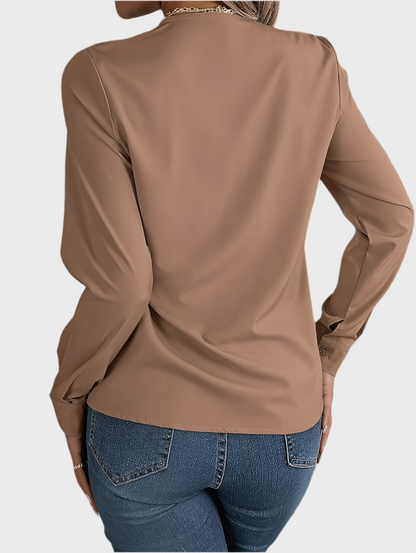 ELEGANT V-NECK LONG SLEEVE - MOONRAKER