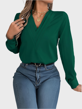 ELEGANT V-NECK LONG SLEEVE - MOONRAKER
