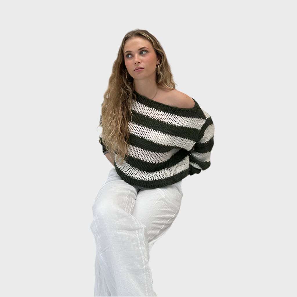 ALL-SEASON COTTON KNIT SWEATER - MOONRAKER