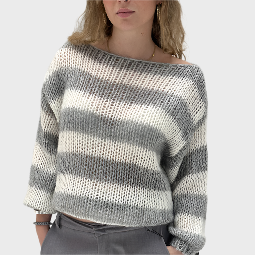ALL-SEASON COTTON KNIT SWEATER - MOONRAKER