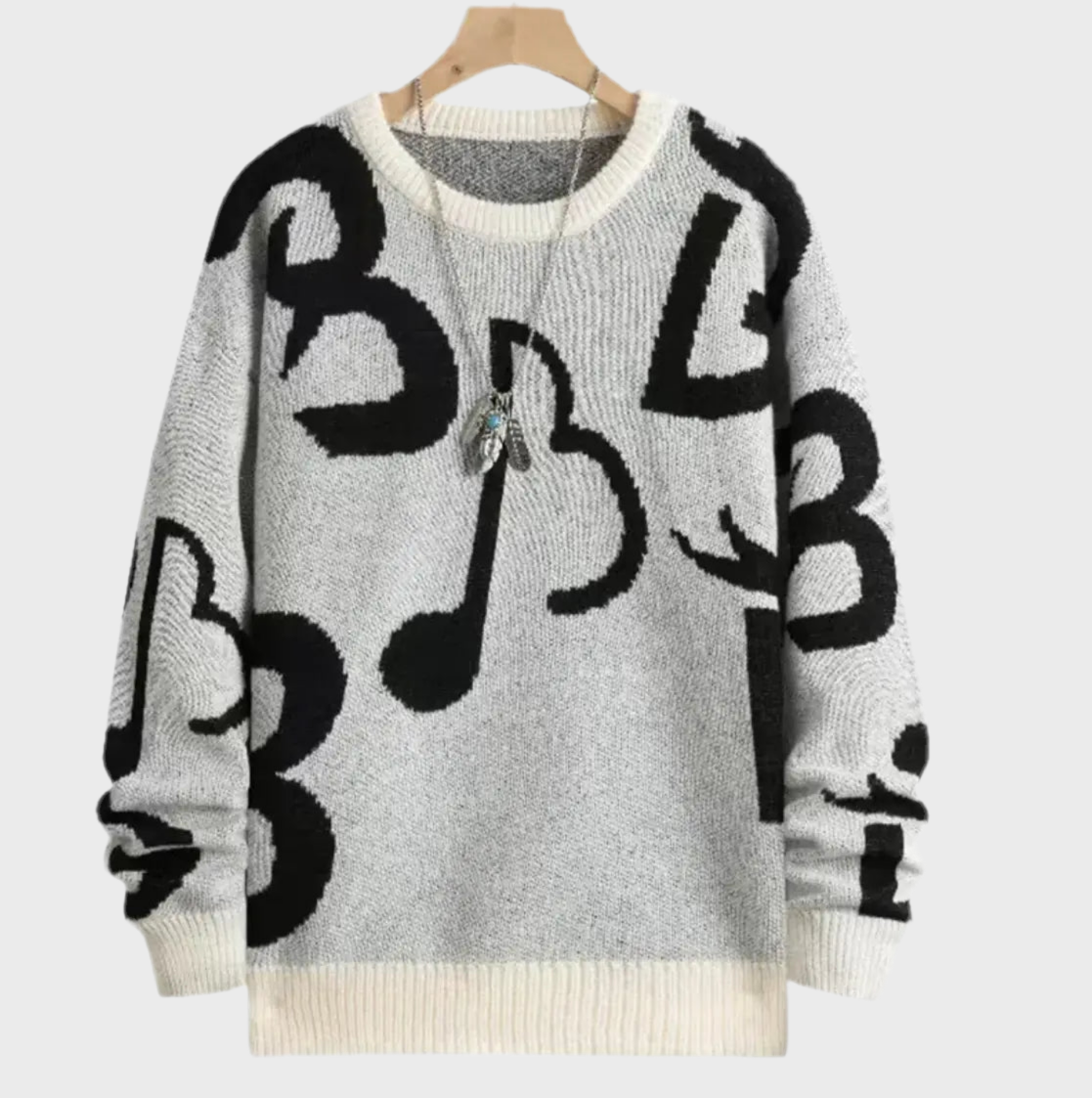 JACQUARD SWEATER - MOONRAKER