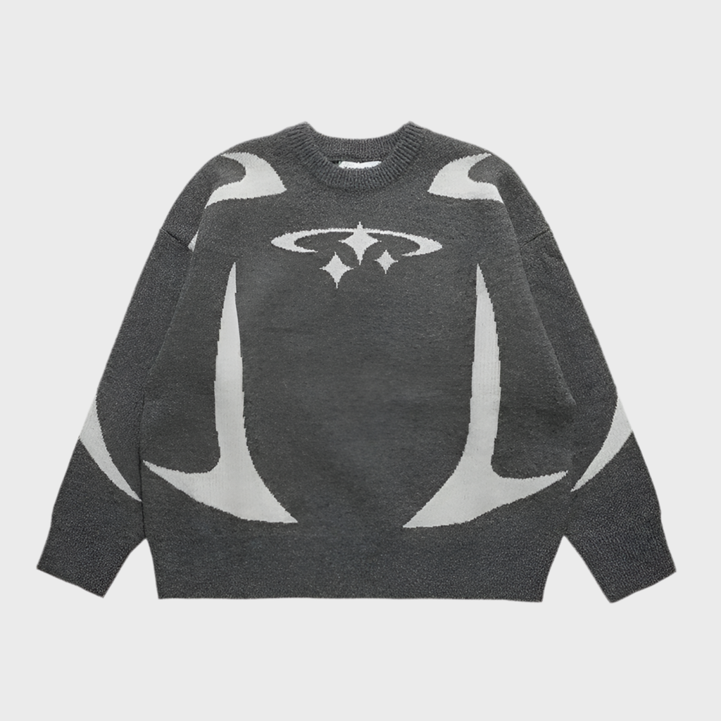 OVERSIZED PULLOVER SWEATER Y2K - MOONRAKER