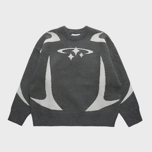 OVERSIZED PULLOVER SWEATER Y2K - MOONRAKER