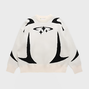 OVERSIZED PULLOVER SWEATER Y2K - MOONRAKER