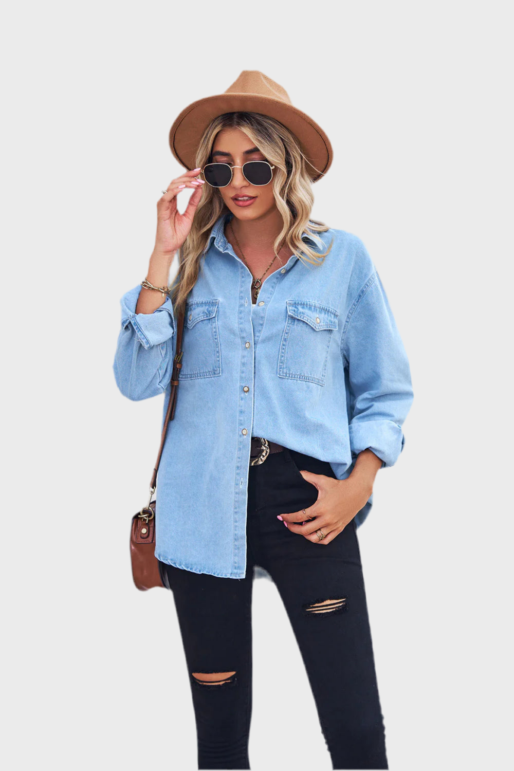 DENIM SLIM FIT SHIRT - MOONRAKER