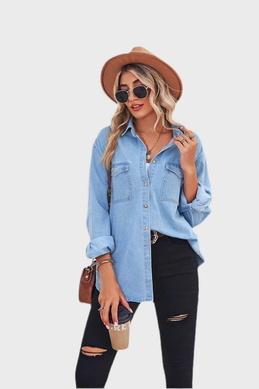 DENIM SLIM FIT SHIRT - MOONRAKER
