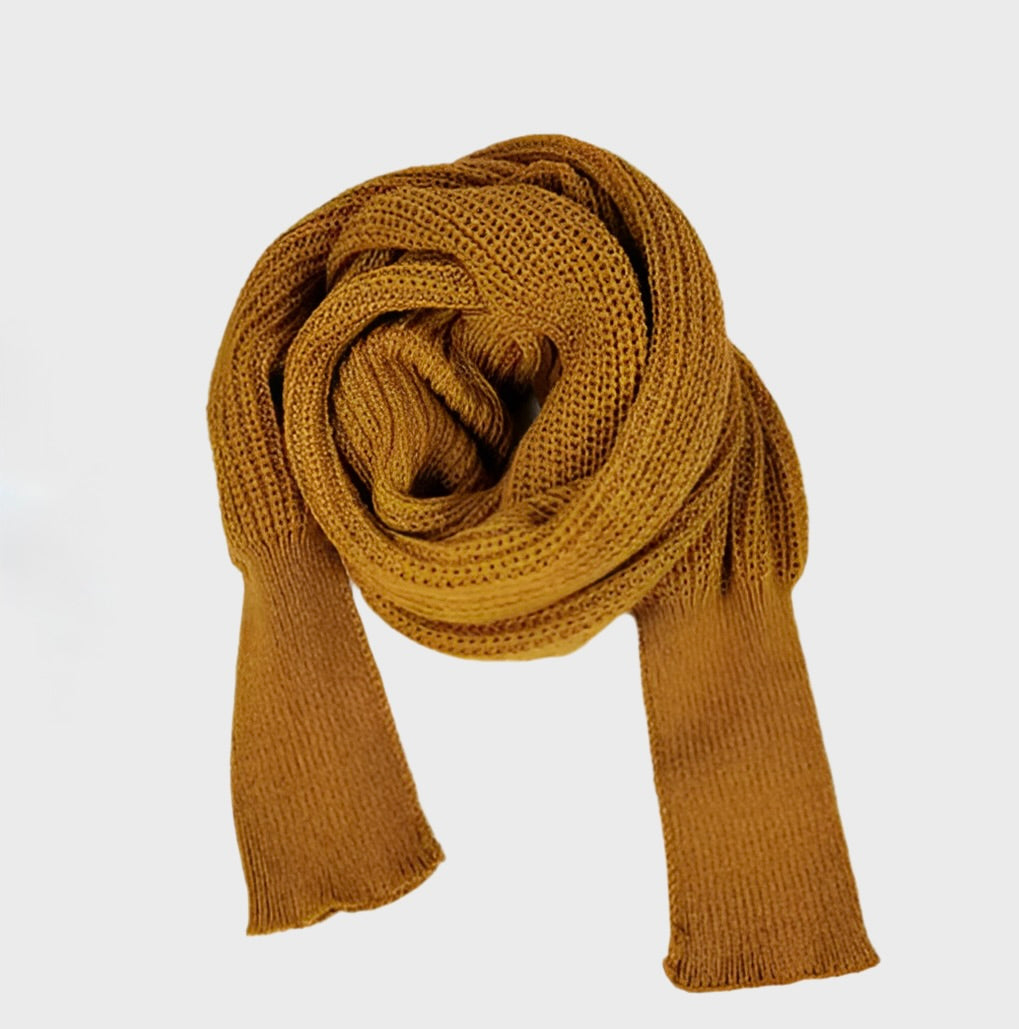 COZY KNIT WOOL SCARF SHAWL WITH SLEEVES - MOONRAKER