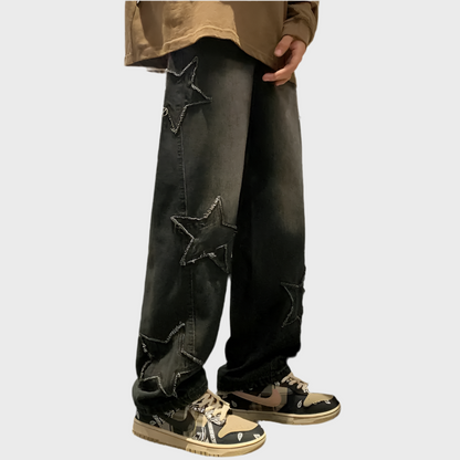Jeans Pata Ancha Estrella - MOONRAKER