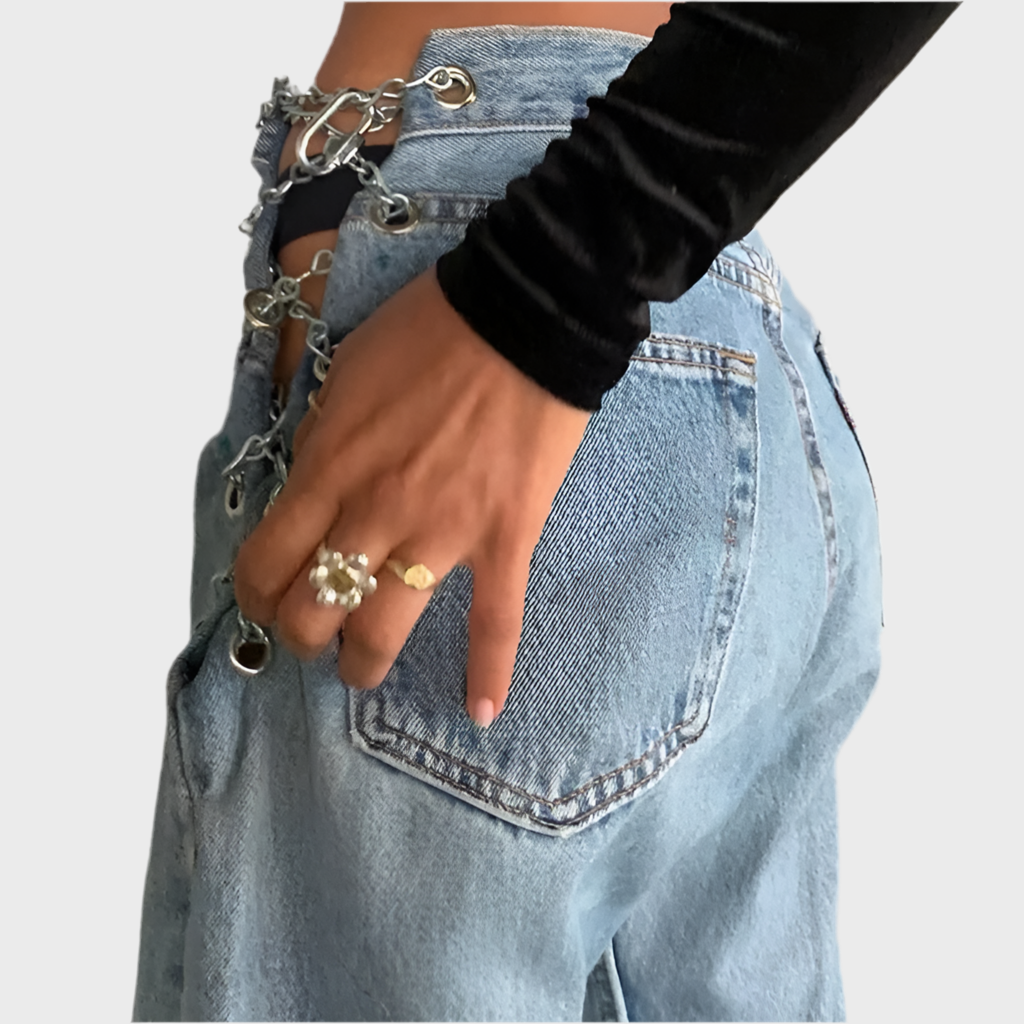 HIGH WAIST JEANS - MOONRAKER