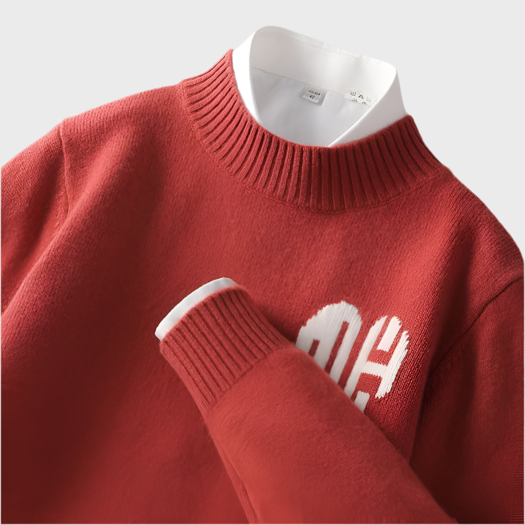 HALF TURTLENECK CASHMERE PULLOVER - MOONRAKER