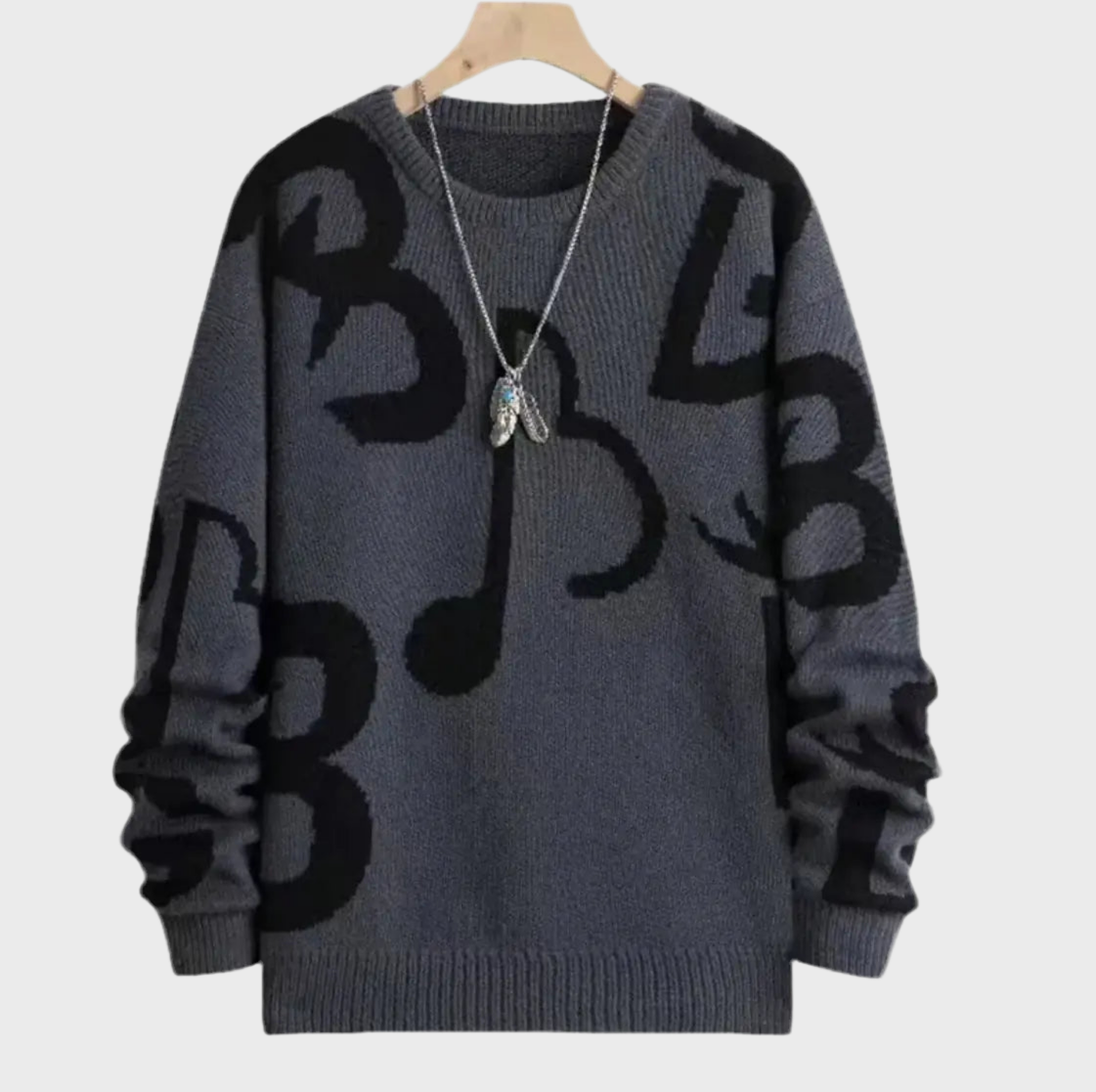 JACQUARD SWEATER - MOONRAKER