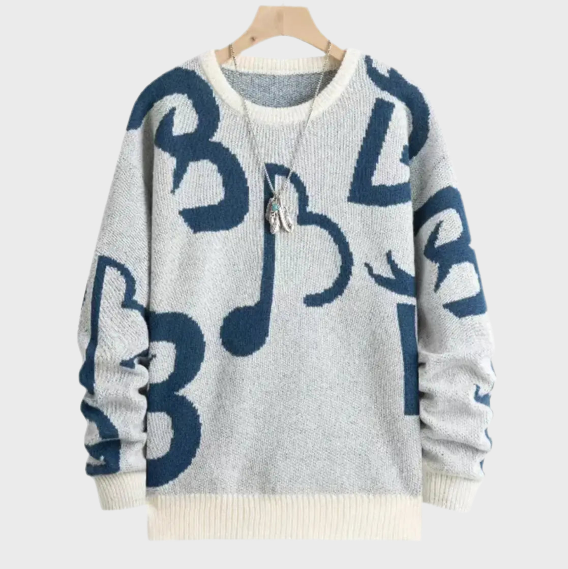 JACQUARD SWEATER - MOONRAKER