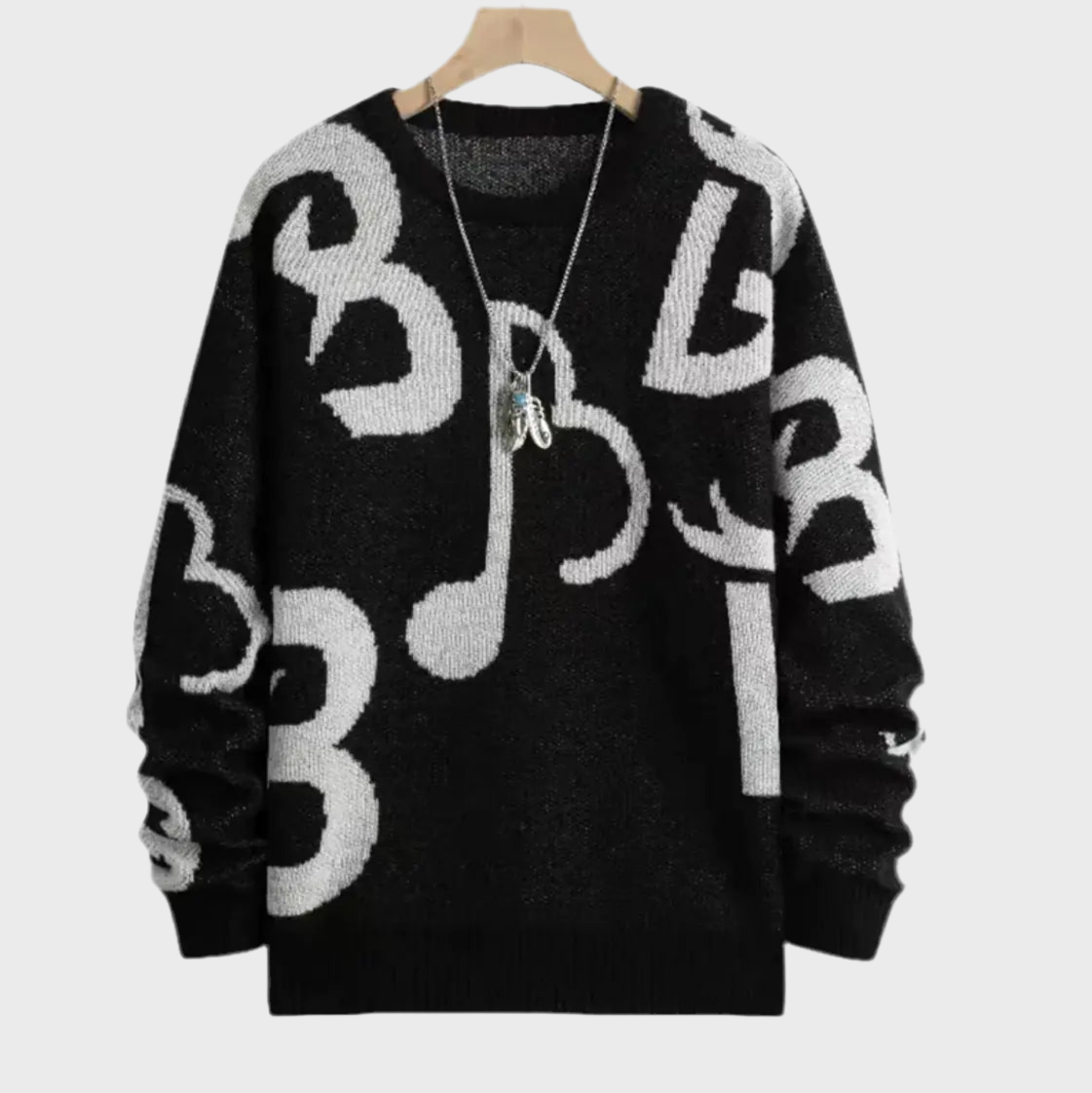JACQUARD SWEATER - MOONRAKER