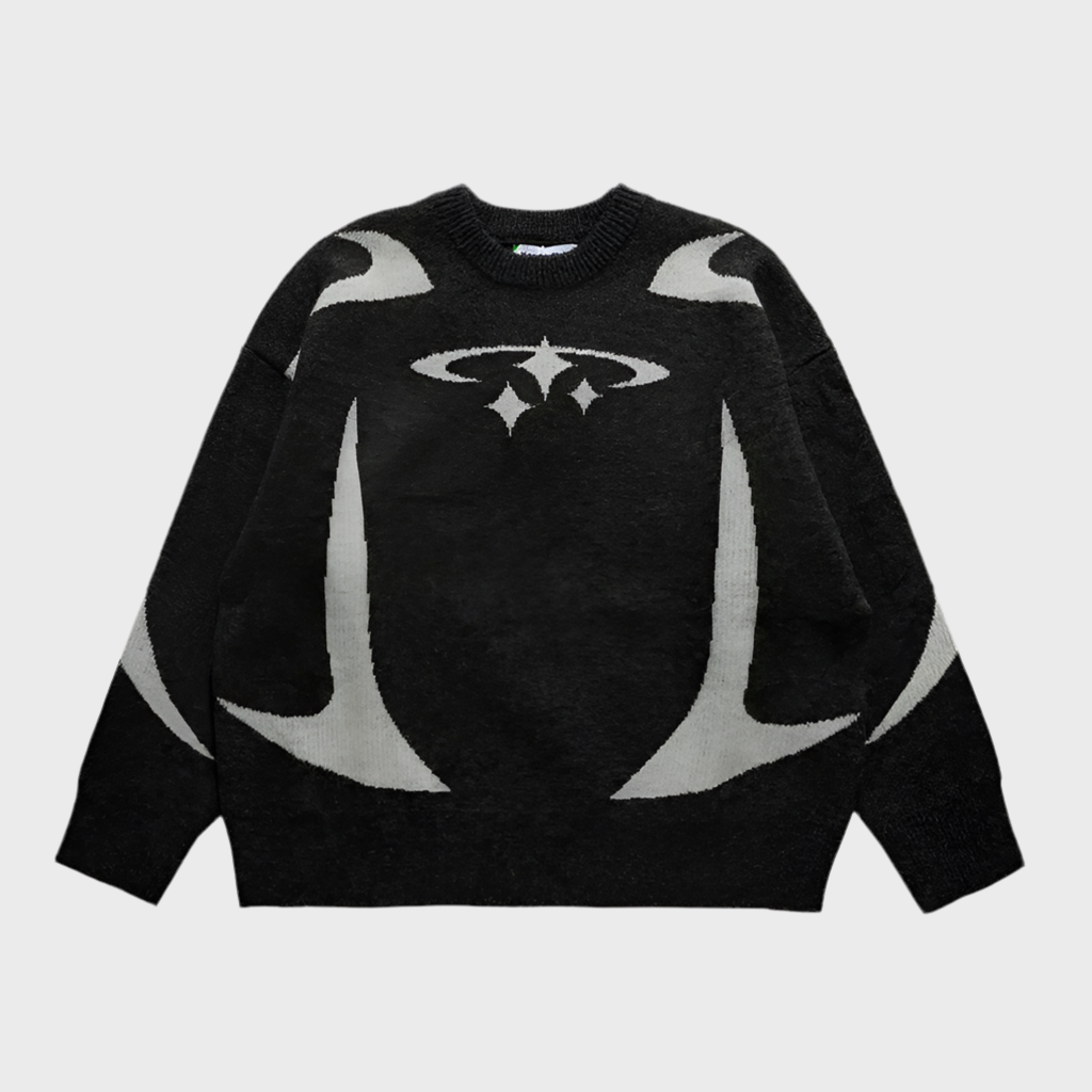 OVERSIZED PULLOVER SWEATER Y2K - MOONRAKER