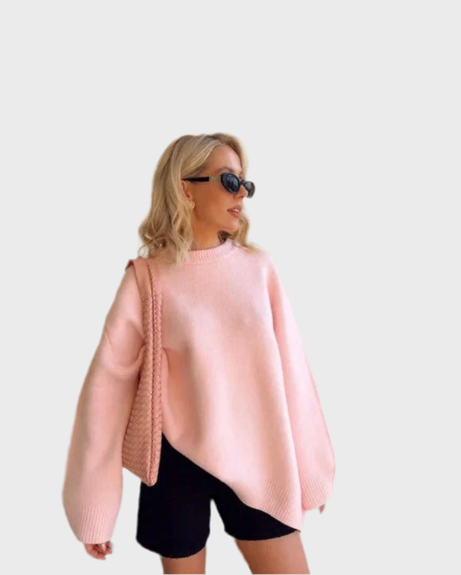 CHICWINTER PINK CREW PULLOVER - MOONRAKER