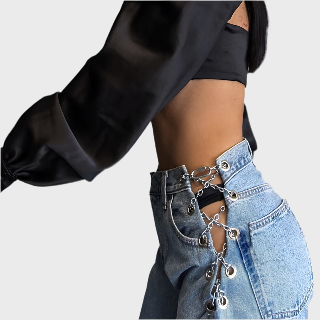 HIGH WAIST JEANS - MOONRAKER