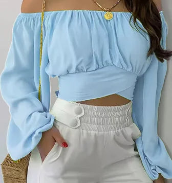 Blusa Caída Hombros Descubiertos - MOONRAKER