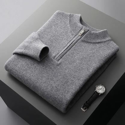 PREMIUM WOOL BUSINESS SWEATER - MOONRAKER