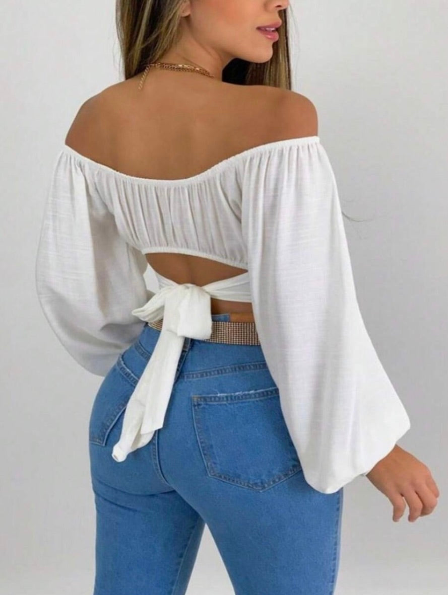 Blusa Caída Hombros Descubiertos - MOONRAKER