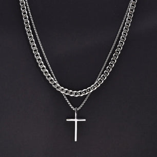 Vnox Mens Cross Necklaces - MOONRAKER