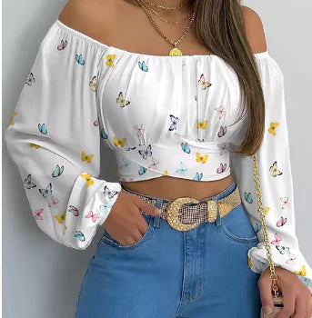 Blusa Caída Hombros Descubiertos - MOONRAKER