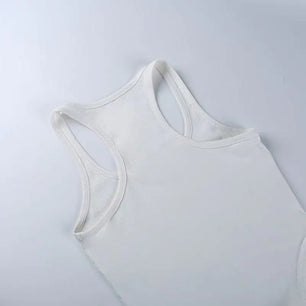 SLEEVELESS KNIT BODYSUIT DRESS - MOONRAKER