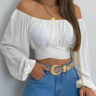 Blusa Caída Hombros Descubiertos - MOONRAKER