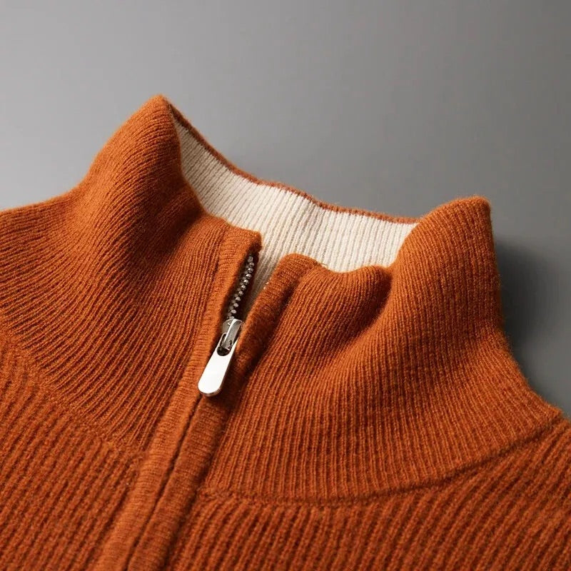 Jersey Cuello Cremallera - 100% Lana Merino - MOONRAKER